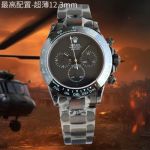 ROLEX Daytona 40*12.3MM 904L Steel 7750 Movement Pure Black Watch